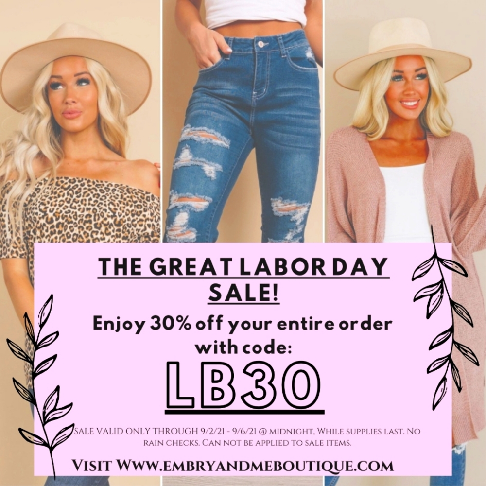 Labor Day Weekend Sale